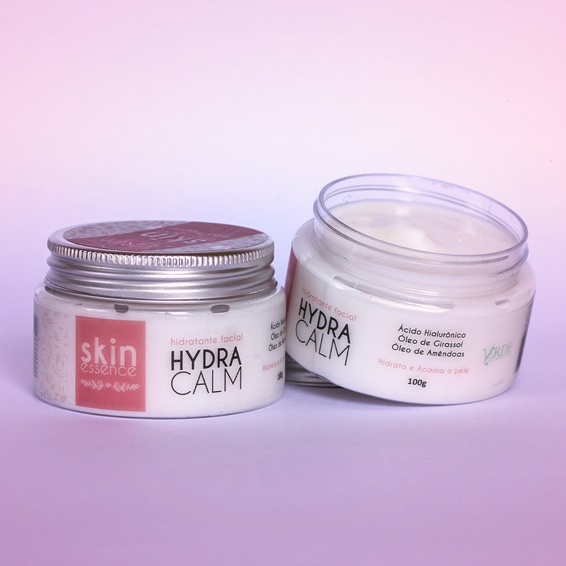 Hidratante Facial Hydra Calm | Ácido Hialurônico, Óleo de Girassol e Amêndoas