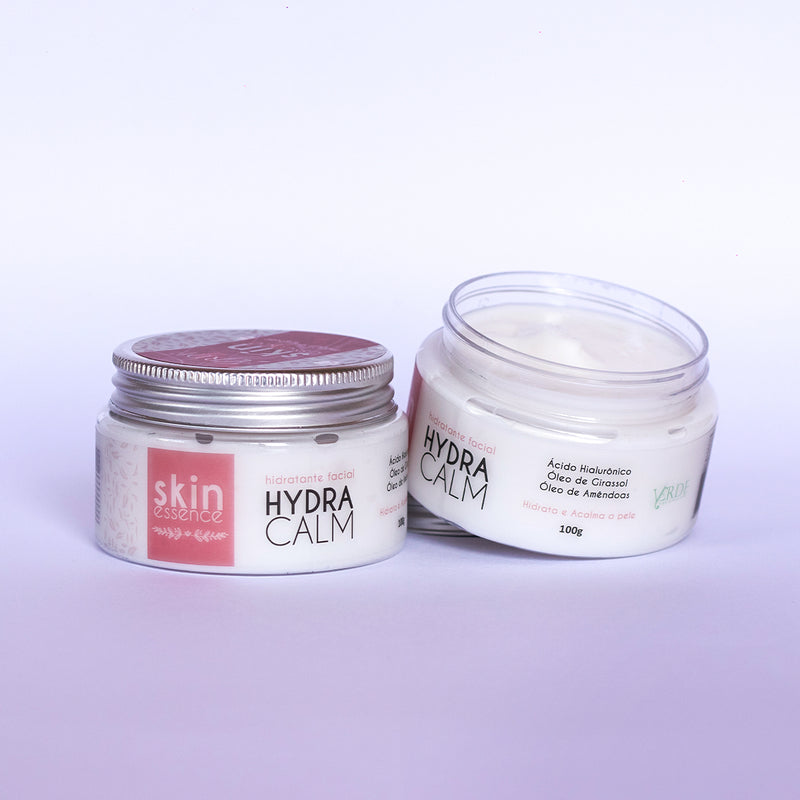 Hidratante Facial Hydra Calm | Ácido Hialurônico, Óleo de Girassol e Amêndoas