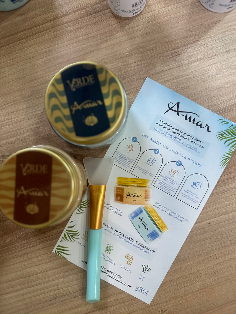 Kit Spa Dos Pés Amar | Hidratante Ureia + Esfoliante