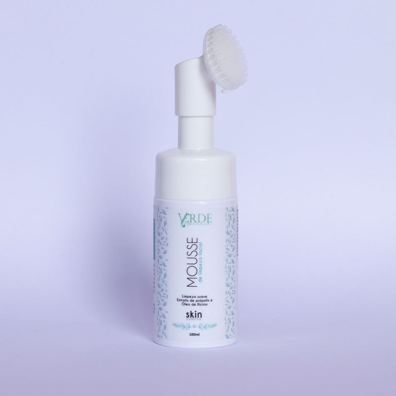 Mousse De Limpeza Facial Com Massageador