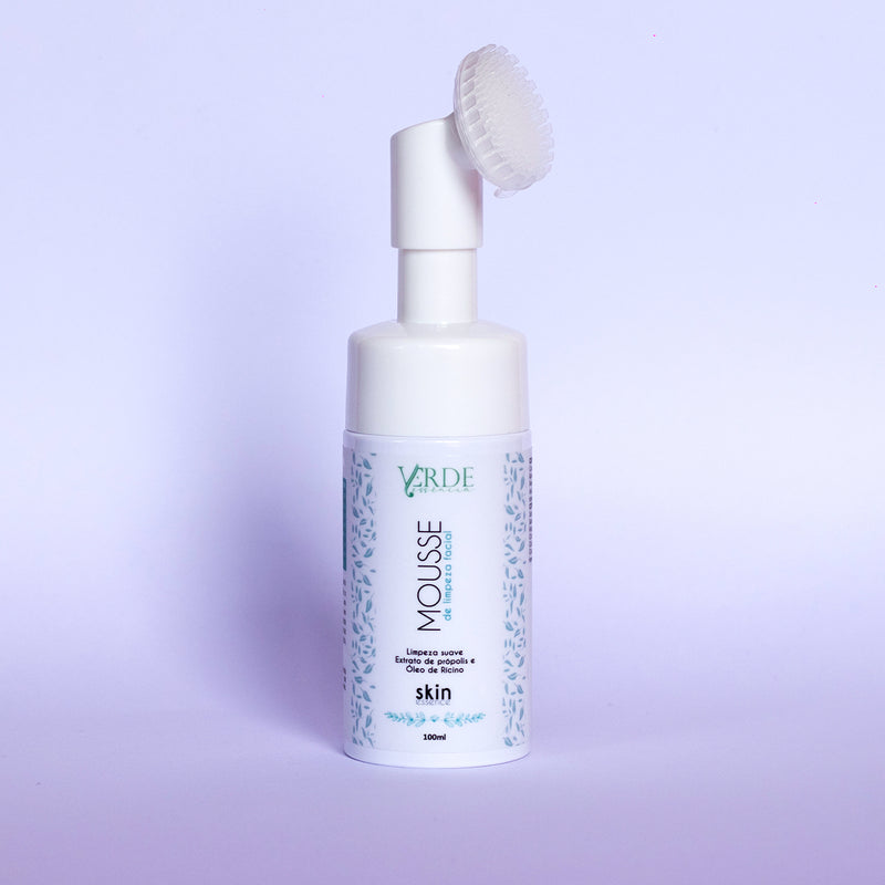 Mousse De Limpeza Facial Com Massageador
